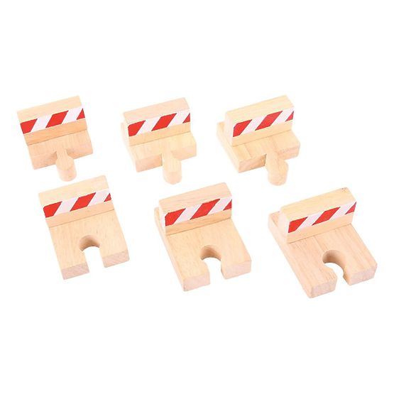 Bigjigs Rail Bumpers 6 pcs