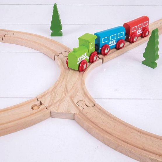 Bigjigs Rail Combined symmetrical switch 2 pcs