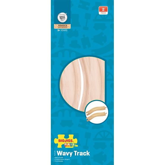 Bigjigs Rail Curved rails 22 cm 2 pcs