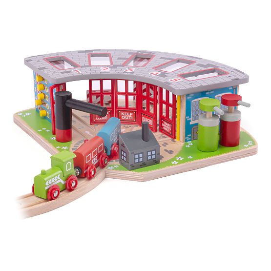 Bigjigs Rail Exclusive depot for 5 trains