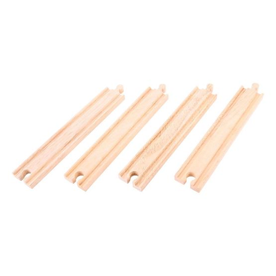 Bigjigs Rail Long straight rails 21 cm 4 pcs