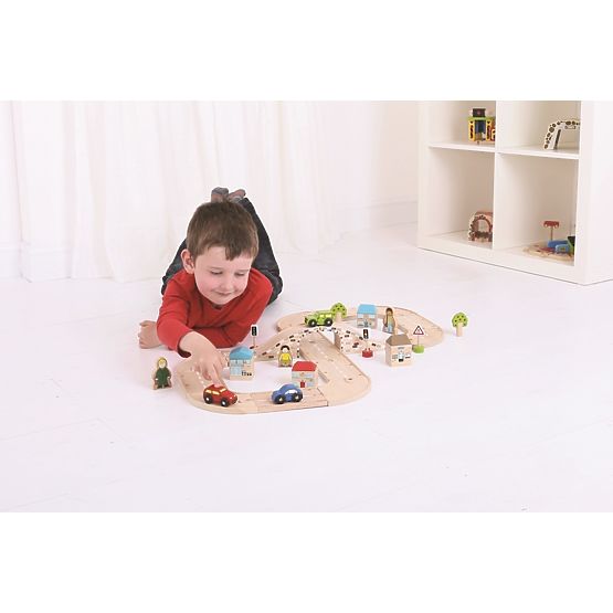 Bigjigs Rail Wooden figure eight car track