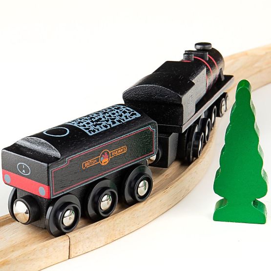 Bigjigs Rail Wooden replica of the Black 5 engine locomotive