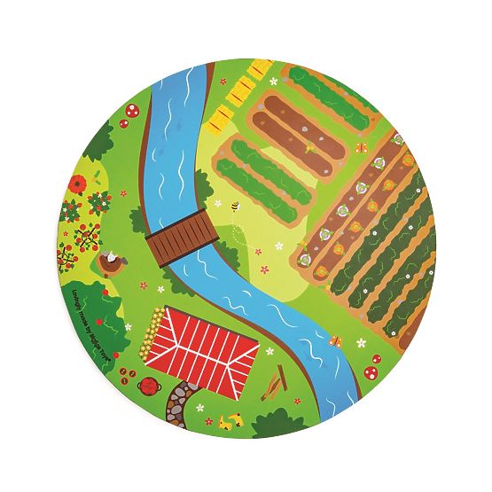 Bigjigs Rail Wooden train track with country road 80 parts