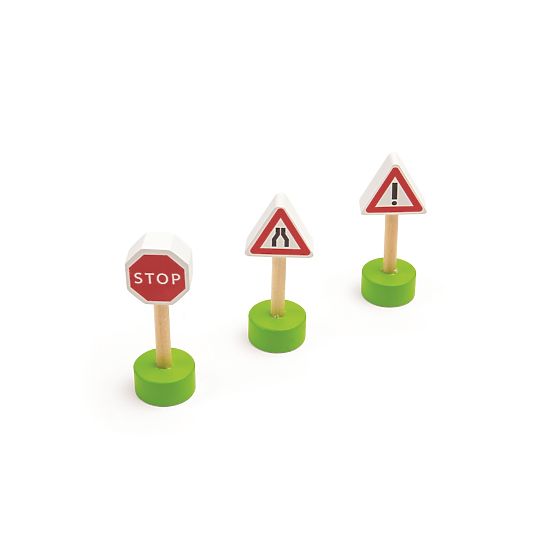 Bigjigs Rail Wooden train track with country road 80 parts