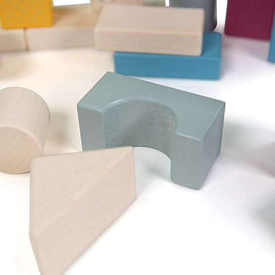Bigjigs Toys Bucket with 50 Blocks