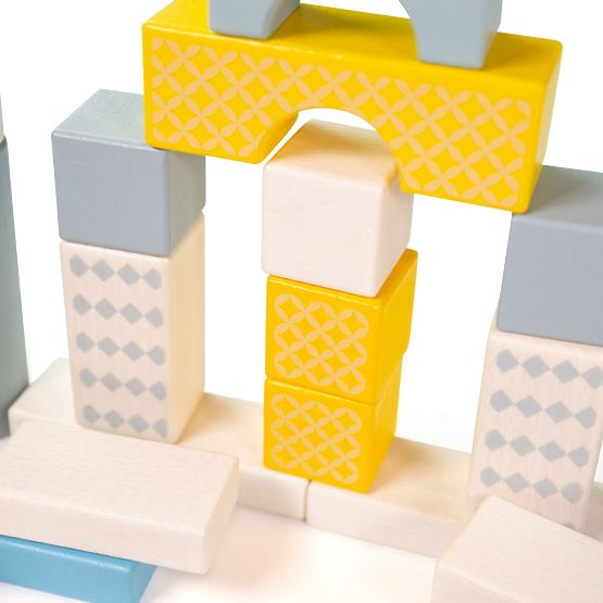 Bigjigs Toys Bucket with 50 Blocks