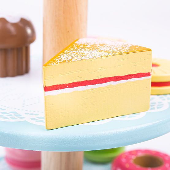 Bigjigs Toys Cake Stand with Cupcakes