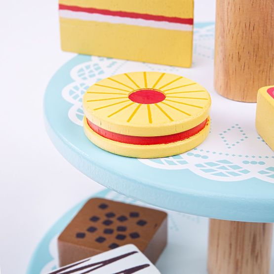 Bigjigs Toys Cake Stand with Cupcakes