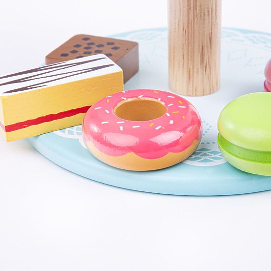 Bigjigs Toys Cake Stand with Cupcakes