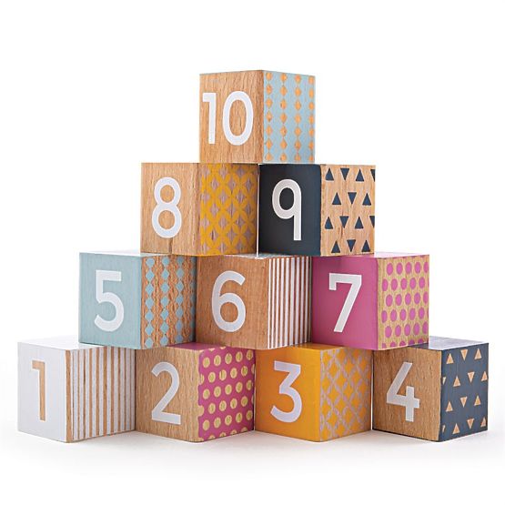 Bigjigs Toys Educational Number Blocks
