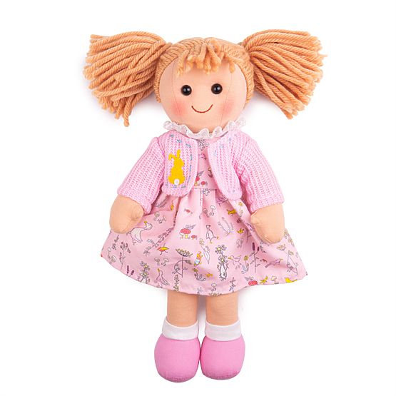 Bigjigs Toys Fabric Doll Ella 34 cm