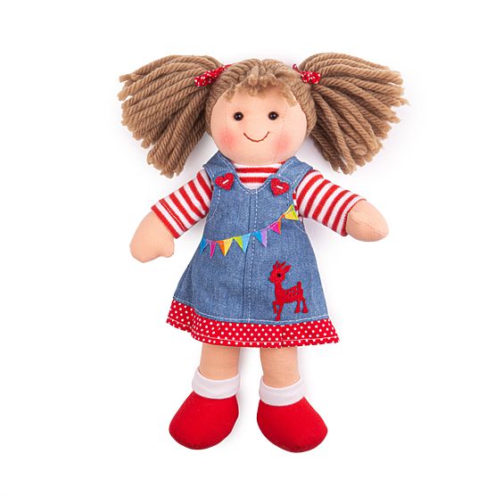 Bigjigs Toys Fabric Doll Hattie 28 cm