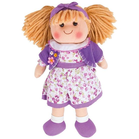 Bigjigs Toys Fabric Doll Laura 34 cm