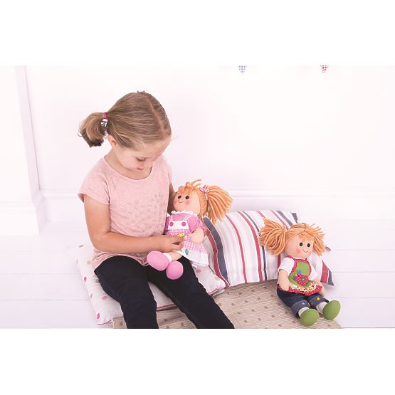 Bigjigs Toys Fabric Doll Laura 34 cm