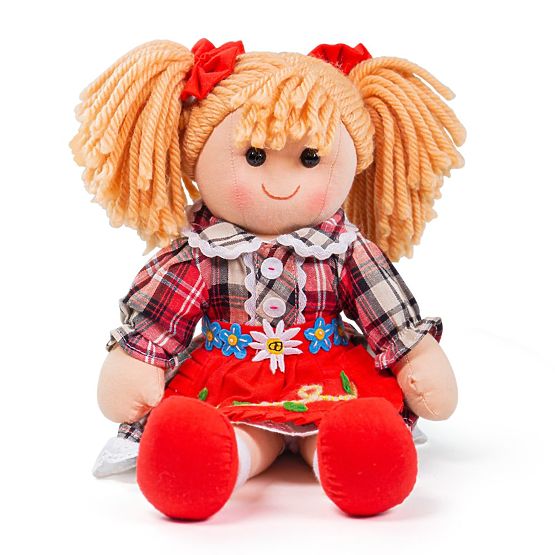 Bigjigs Toys Fabric Doll Mandie 34 cm