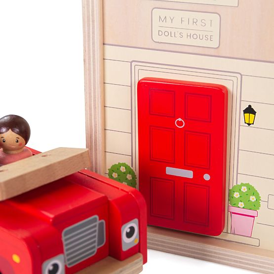 Bigjigs Toys Foldable Dollhouse with Accessories