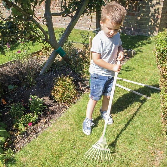 Bigjigs Toys Green Leaf Garden Rake