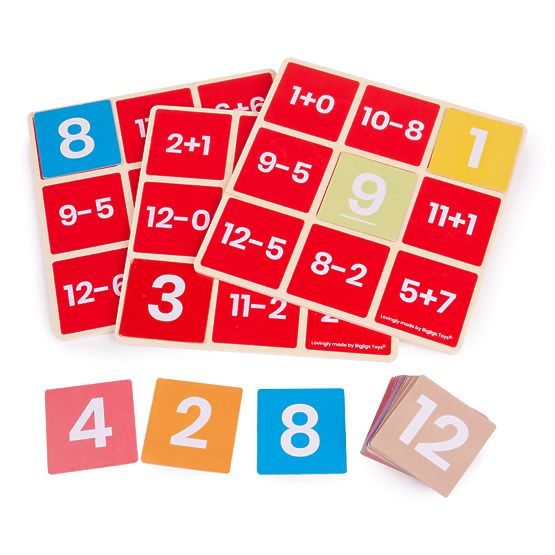 Bigjigs Toys Mathematical Bingo Addition and Subtraction