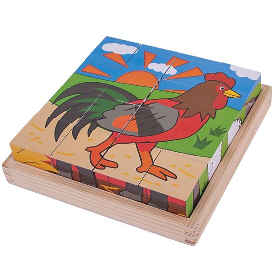 Bigjigs Toys Picture Blocks Farm