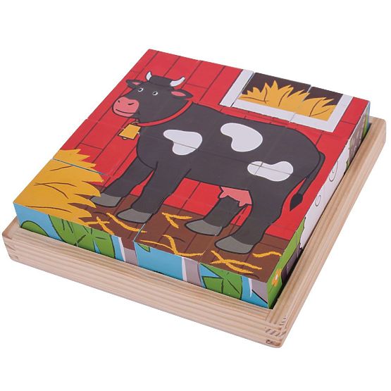Bigjigs Toys Picture Blocks Farm