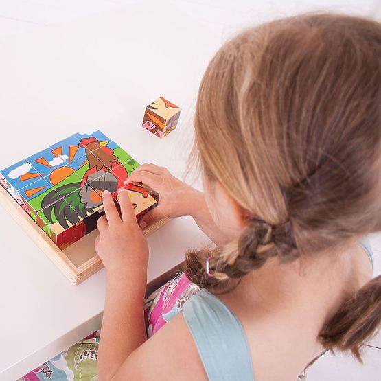 Bigjigs Toys Picture Blocks Farm
