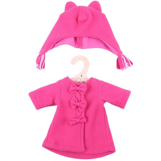 Bigjigs Toys Pink Coat with Hat for 38 cm Doll