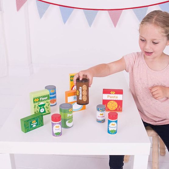 Bigjigs Toys Set of Non-Perishable Foods