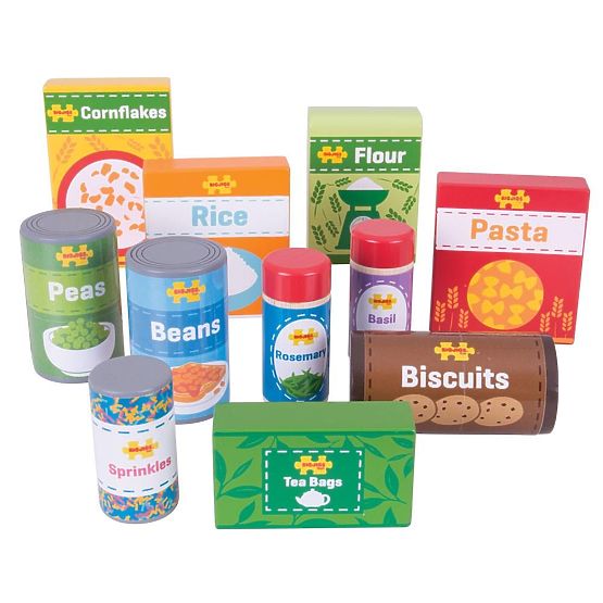 Bigjigs Toys Set of Non-Perishable Foods