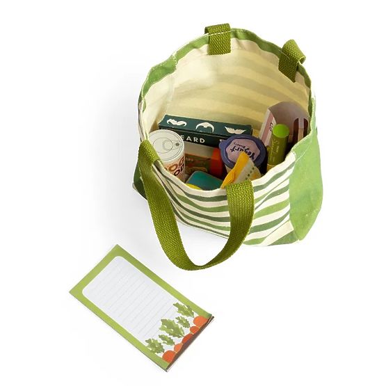 Bigjigs Toys Shopping Bag with Groceries