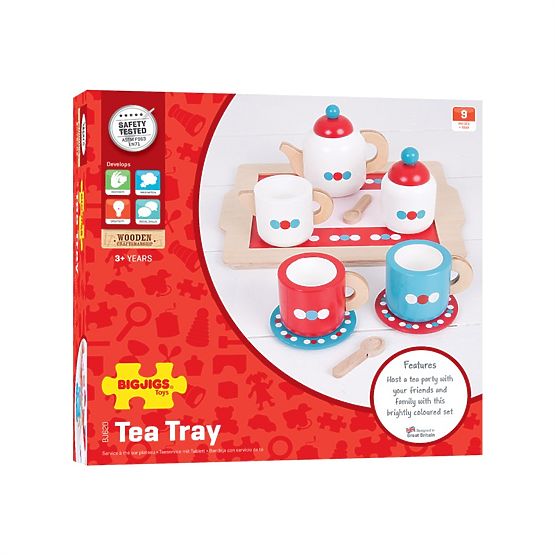 Bigjigs Toys Tea Set with Polka Dots