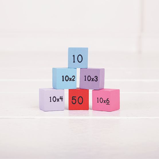Bigjigs Toys Wooden Counting Table