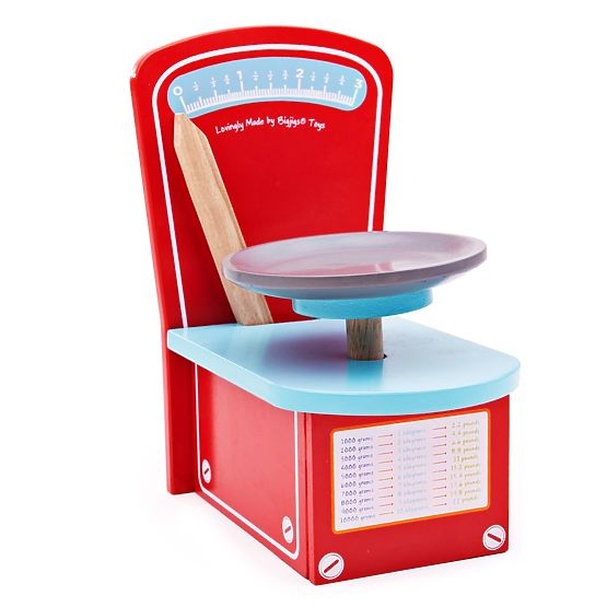 Bigjigs Toys Wooden Kitchen Scale