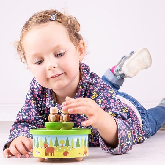 Bigjigs Toys Wooden Music Box Woodland