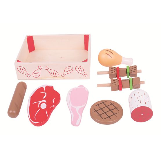 Bigjigs Toys Wooden sausages in a box