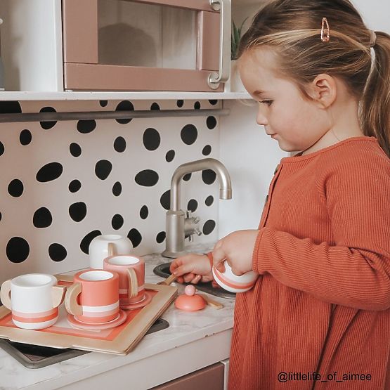 Bigjigs Toys Wooden Tea Set Pink