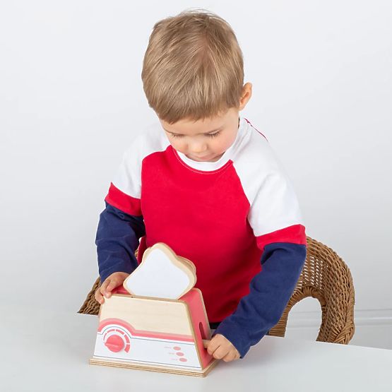 Bigjigs Toys Wooden Toaster Pink