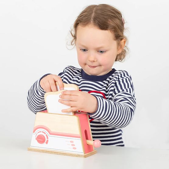 Bigjigs Toys Wooden Toaster Pink