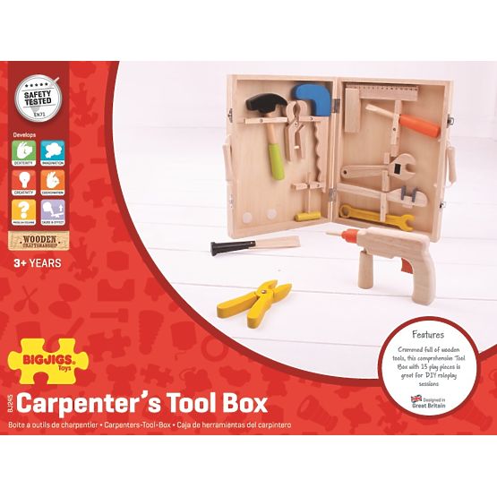 Bigjigs Toys Wooden Tool Case