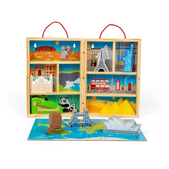Bigjigs Toys Wooden Travel Play Set