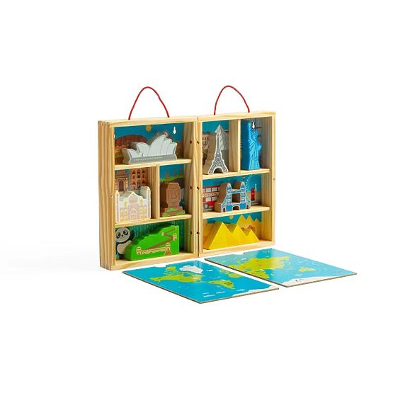 Bigjigs Toys Wooden Travel Play Set
