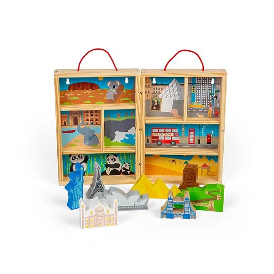 Bigjigs Toys Wooden Travel Play Set