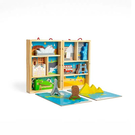 Bigjigs Toys Wooden Travel Play Set