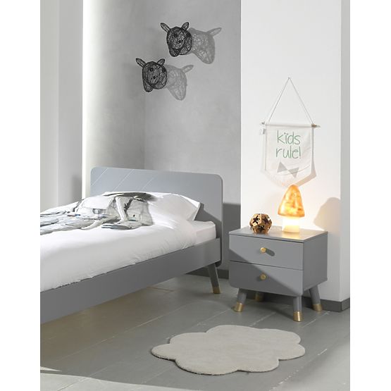 Billy bedside table - gray