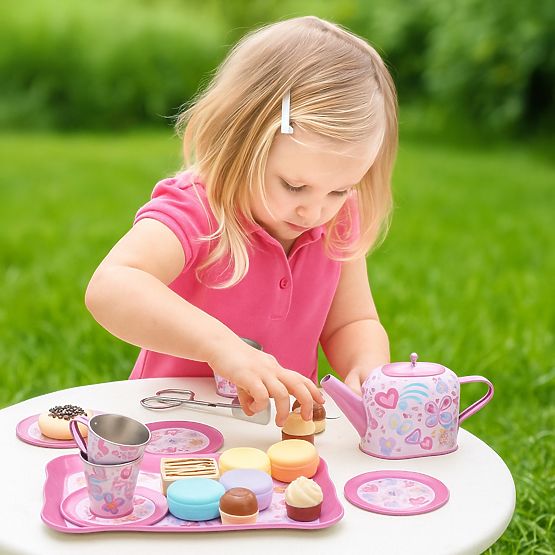Bino Children's Tea Set and Pastry Stand