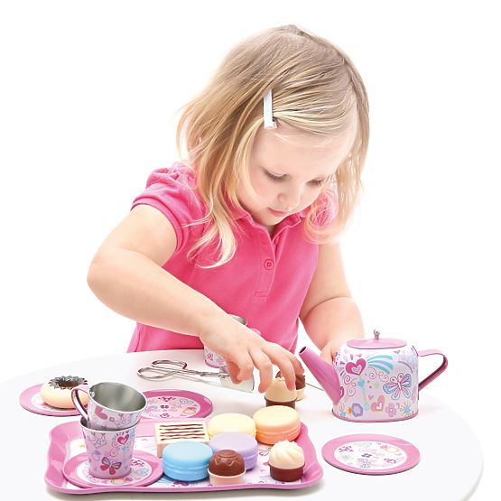 Bino Children's Tea Set and Pastry Stand