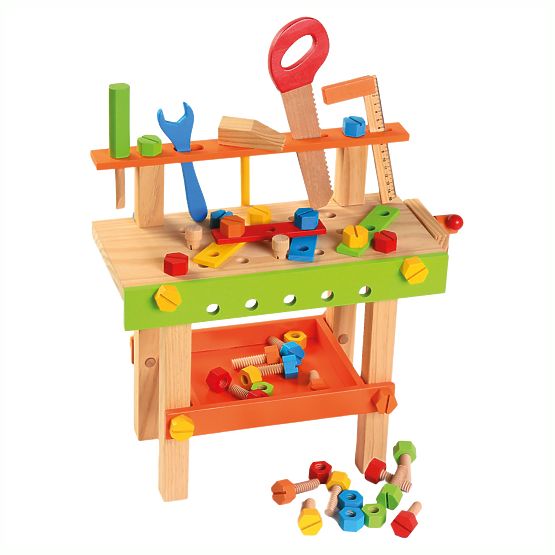 Bino Children's Workbench with Tools