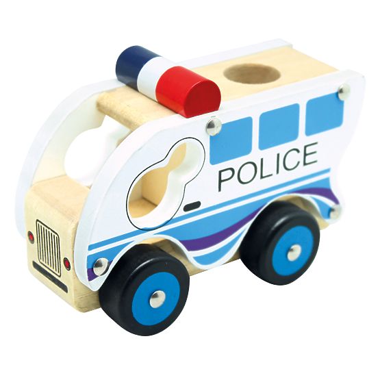 Bino Wooden Police Car
