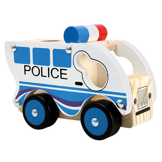 Bino Wooden Police Car