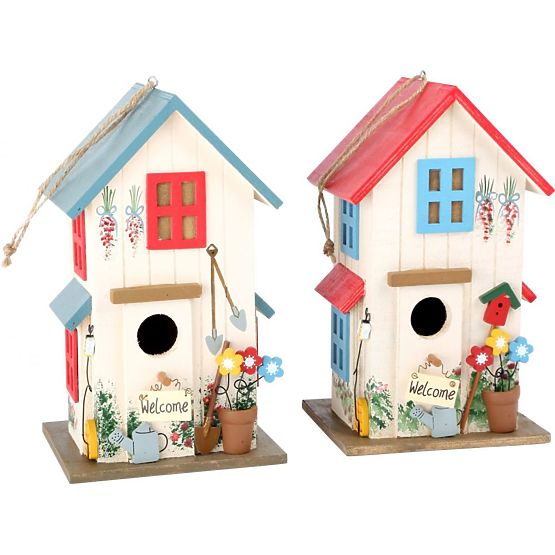 Birdhouse - colorful decorative bird feeder